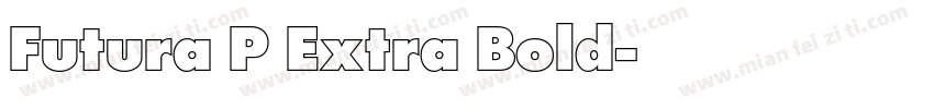 Futura P Extra Bold字体转换